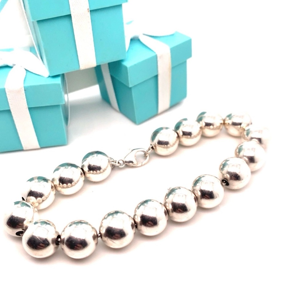 Tiffany & Co. HardWear 10MM Silver Bead Bracelet 7”